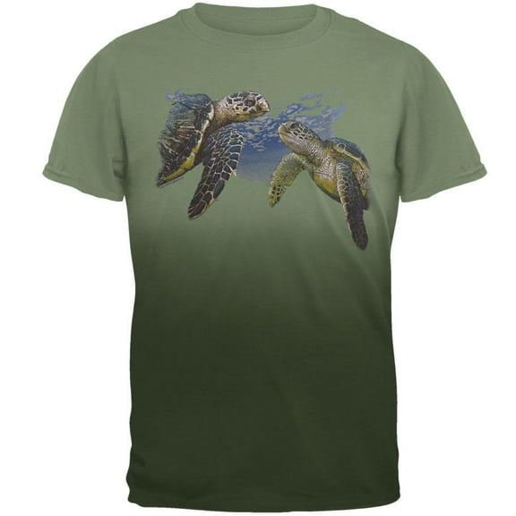 Sea Turtles Under Water Adult T-Shirt - X-Large