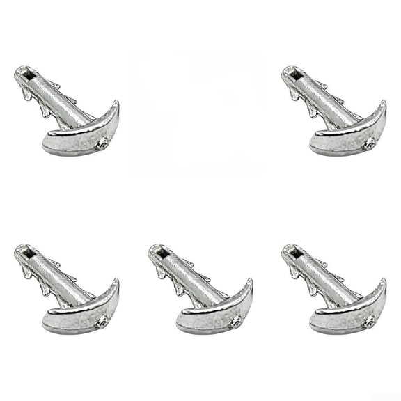 Sea Urchin Bait Anchor Sinker – Anti-Slip Locking Hook, Saltwater Metal Weight 3/32–3/16 oz, Silver 5 Pack