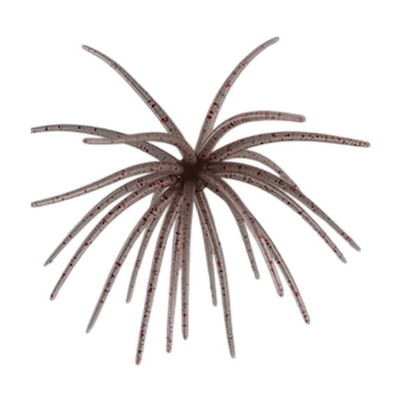 Sea Urchin Bait,Bass Fishing Bait,Soft Artificial Sea Urchin Wormss Lures for Bass,Black Pits, Mandarin Fish, Snakehead, Catfish,Versatile Angling for Shore River Lake, 4 Inch