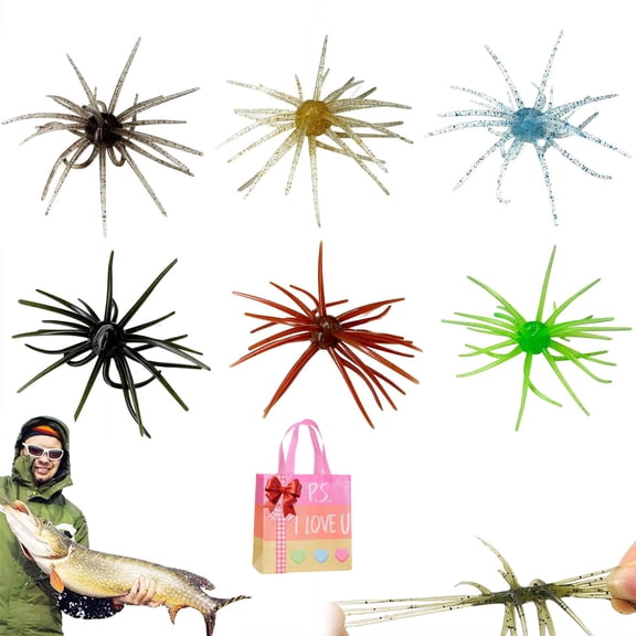 Sea Urchin Bait,Floating TPR Dice Baits for Bass Fishing,Soft Realistic Fuzzy Dice Fishing Lure for Trout, Bass, Crappie, Freshwater, Saltwater