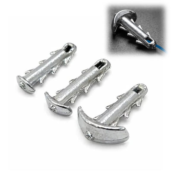 Sea Urchin Bait Hooks Set, Anti-Slip Locking Fishing Weight, Anchor-Shaped Sinker for Saltwater Fishing, 3 Weight Sizes Included (Medium,5PCS)