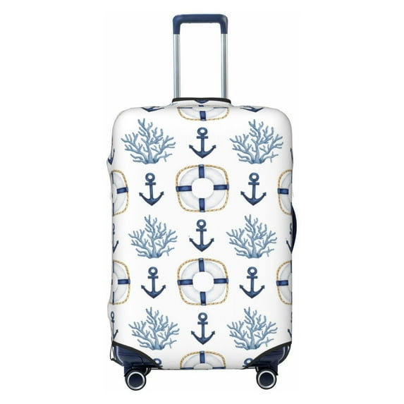 Sea Vacations Luggage Cover Anti Scratch, Elastic Suitcase Protector Suitcase Covers for Luggage Fits 18-32 Inch Luggage