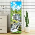 Sea View 3D Fridge Door Mural Stickers Peel and Stick Vinyl PVC