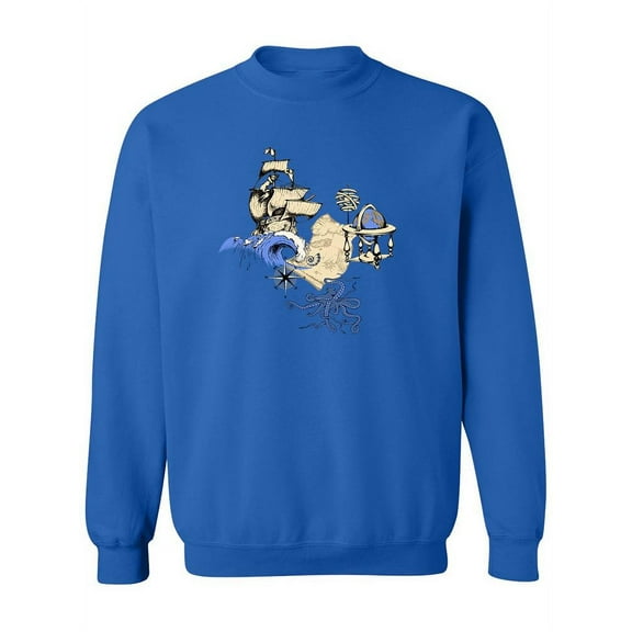 Sea Voyages And Adventure Sweatshirt Women -Image by Shutterstock, Female XX-Large