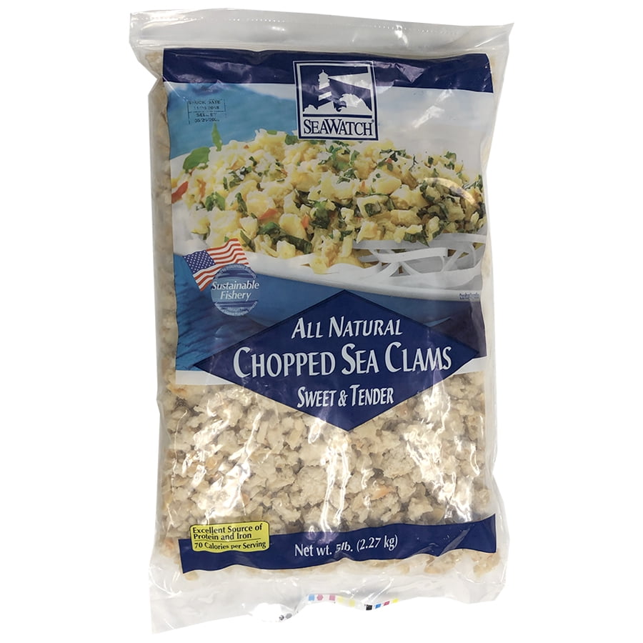 Sea Watch Frozen Chopped Clam Meat, 5 Pound 2 per case.