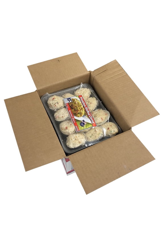 Premium Stuffed Clams in Natural Shells, 2 Ounce -- 36 per case.