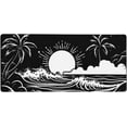 thumbnail image 1 of Sea Wave Large Mouse Pad - Sunset Gaming Gaming Mouse Pad Palm Trees Extended Mouse Mat Desk Pad Tropical Mice Pad for Home Office 35.4 x 15.7 Inch, 1 of 5