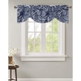 thumbnail image 1 of Sea Wave Texture Window Valance Curtain Kitchen Cafe Short Curtains Living Room Tie-Up Valance Curtain, 1 of 6