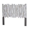 thumbnail image 1 of Sea Wind Florida Picket Fence Coastal Wood Queen Headboard in Gray/White, 1 of 2