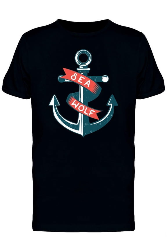 Sea Wolf Anchor T-Shirt Men -Image by Shutterstock, Male Medium