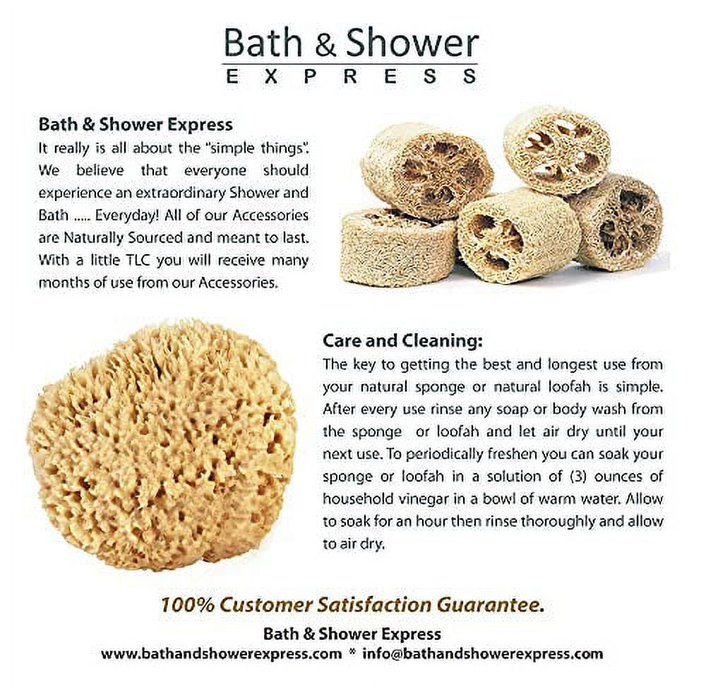 Sea Wool Sponge 56" (Large) by Bath & Shower Express ® Natural