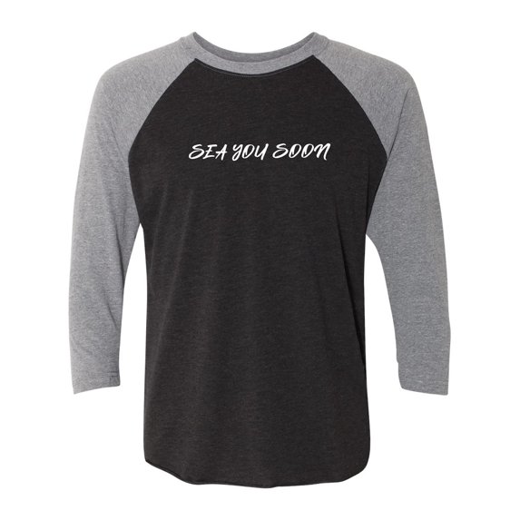Sea You Soon Unisex 3/4 Sleeve Baseball Raglan Tee