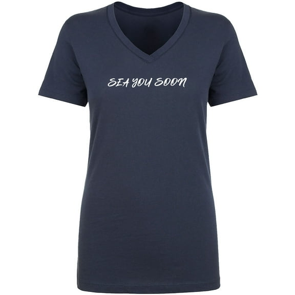 Sea You Soon Womens V-Neck T-Shirt
