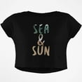 thumbnail image 1 of Sea and Sun Summer Beach Junior Boxy Crop Top T Shirt, 1 of 1
