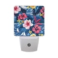 thumbnail image 1 of Sea and Tropical Flower Night Light 2 Pack LED Nightlight Plug into Wall Dusk to Dawn Sensor Soft White, 1 of 7
