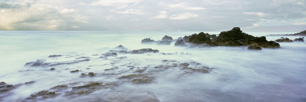 Sea at dawn Las Rocas Beach Baja California Mexico Canvas Art - Panoramic Images (36 x 12)