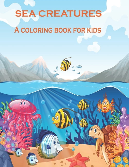 Sea creatures A coloring book for kids : Creative Haven Fanciful Sea ...