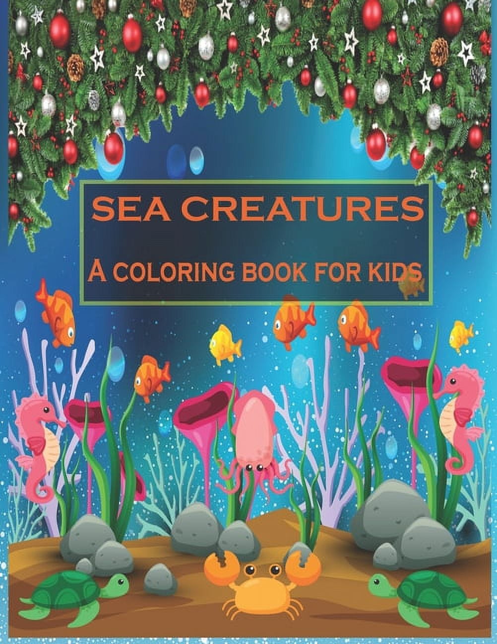 Sea creatures coloring book for kids : Creative Haven Fanciful Sea Life ...