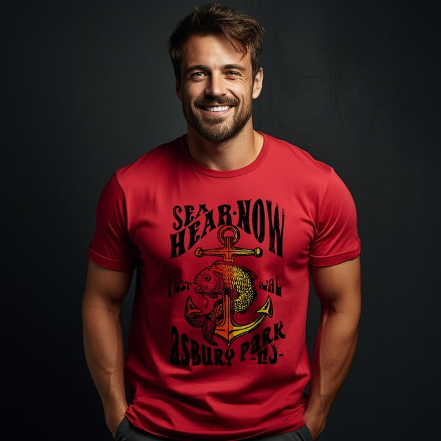 Sea hear now festival asbury park nj fish anchor lineup 2024 shirt Up