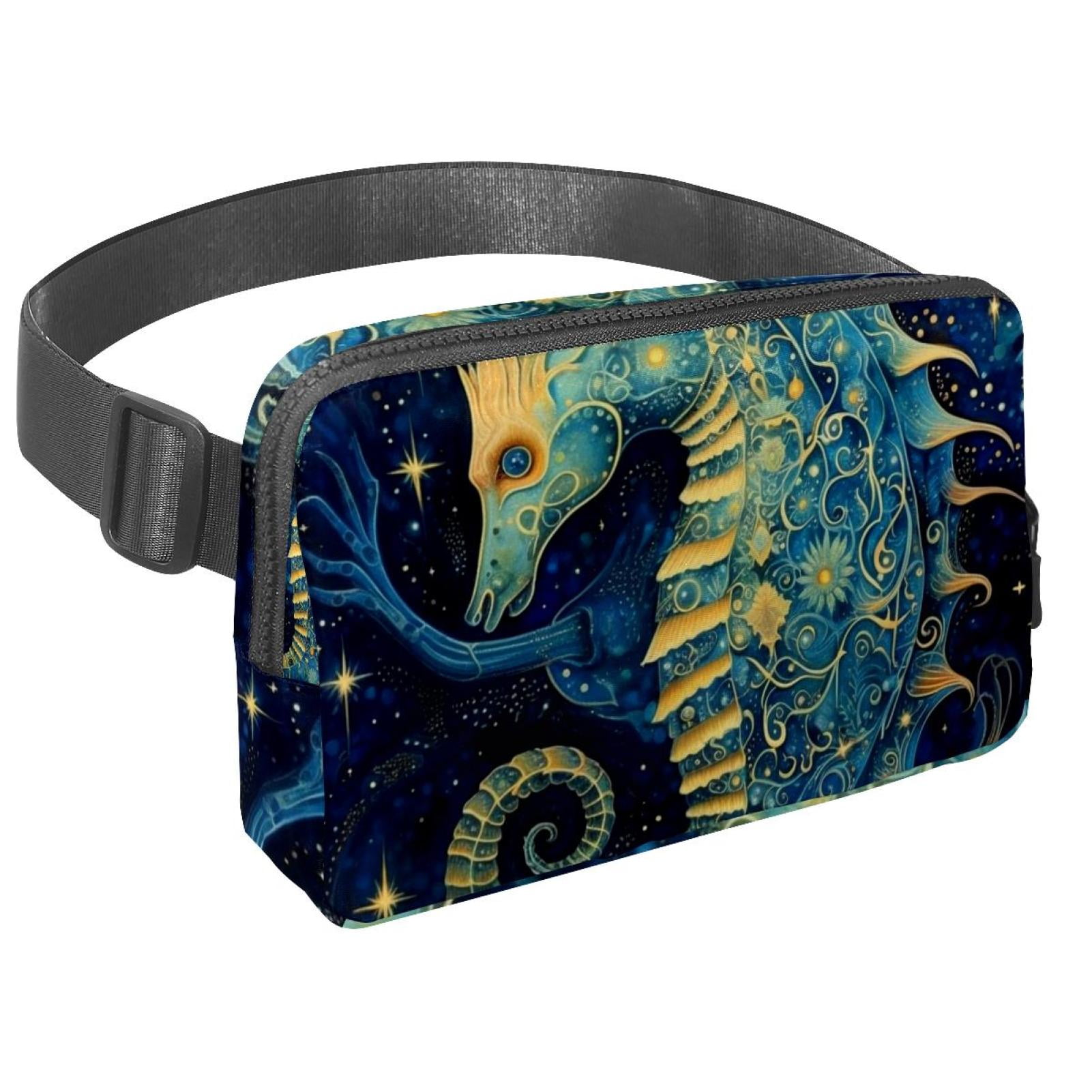 Sea horse Running Belt Waist Packs Fanny Bag: Lightweight, Adjustable, with Extension Strap, Unisex