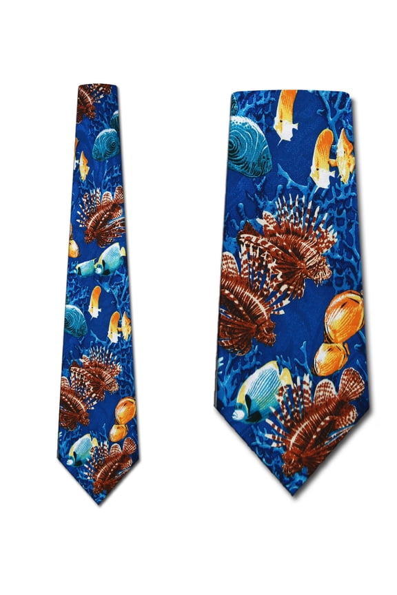 Sea life (Aqua) Necktie Mens Tie