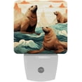 thumbnail image 1 of Sea lion LED Square Night Light - Soft Glow Plug-in Lamp with Dusk to Dawn Sensor for Bedroom and Hallway - Energy Efficient, Compact Design, 1 of 6