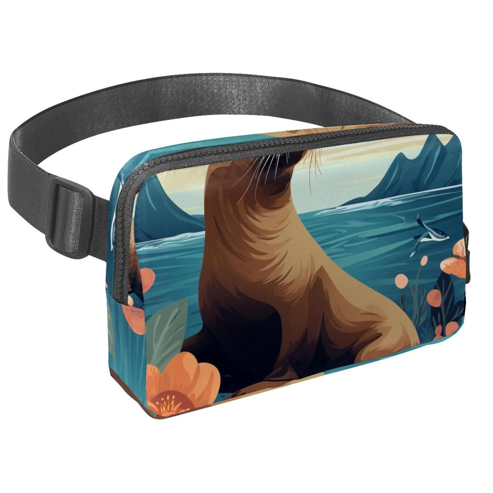 Sea lion Waist Pack Running Belt Fanny Packs Lightweight Adjustable with Extension Strap Unisex