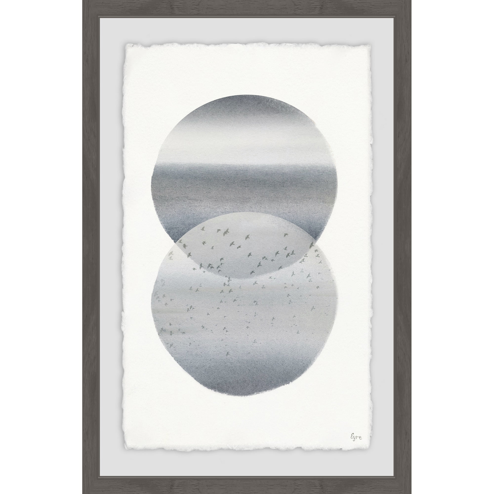 Sea of Birds Framed Painting Art Print