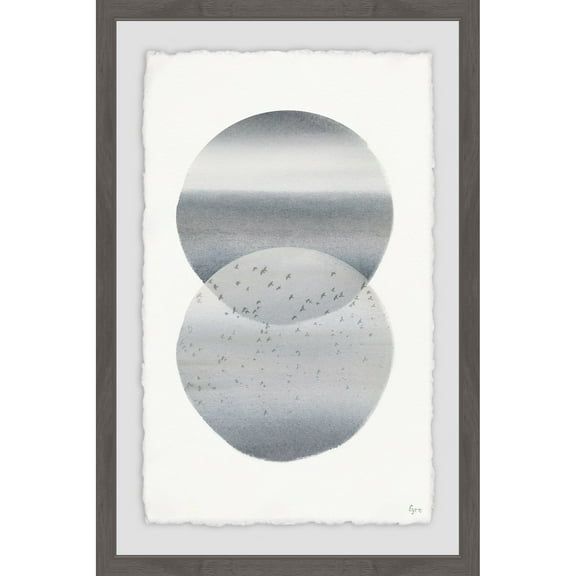 Sea of Birds Framed Painting Print