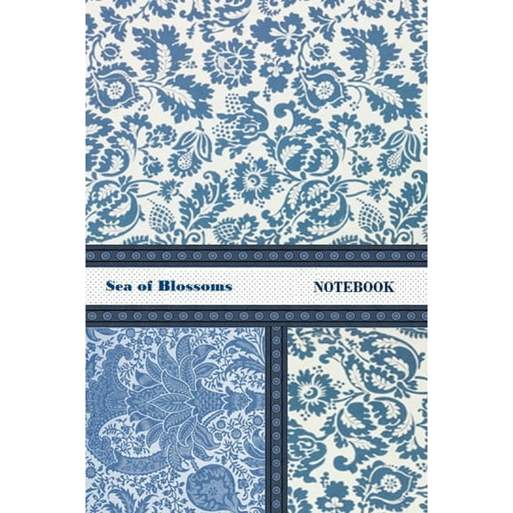Sea of Blossoms NOTEBOOK [ruled Notebook/Journal/Diary to write in, 60 sheets, Medium Size (A5) 6x9 inches], (Paperback)