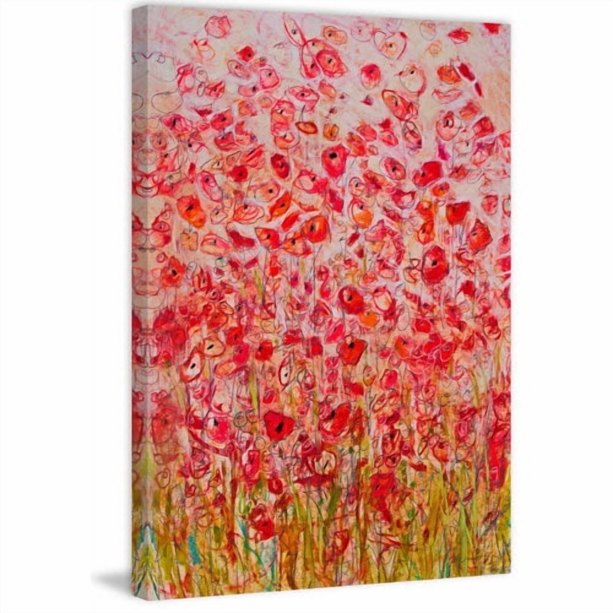 "Sea of Flowers" Painting Print on Wrapped Canvas