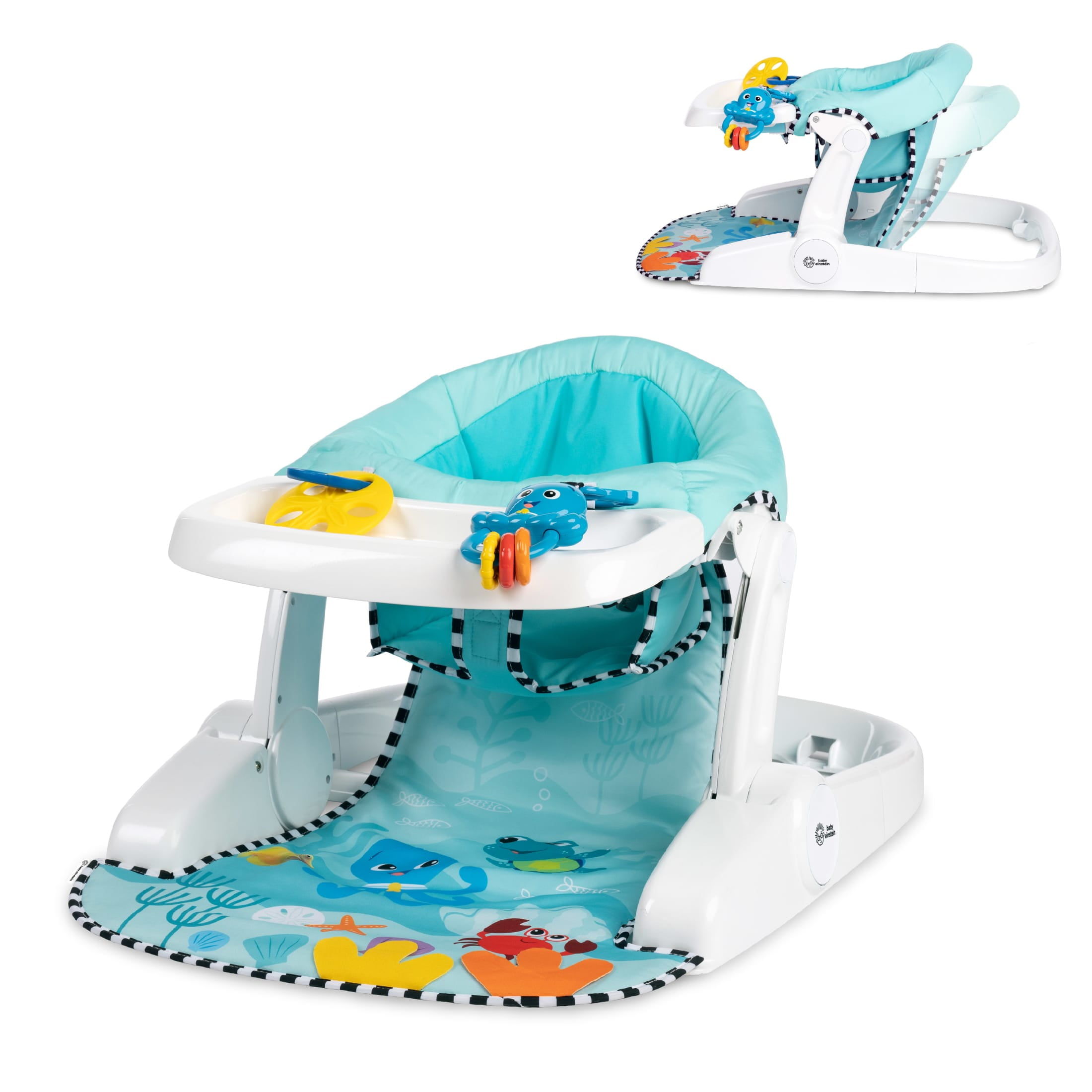 Sea of Support 2-in-1 Sit Up Floor Seat, Ages 4+ Months
