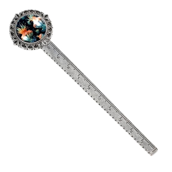 Sea slugs Elegant Silver Lace-Edged Bookmark - Gift for Book Readers and Lovers