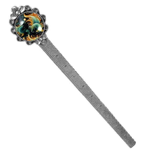 Sea slugs Vintage Silver Lace-Edged Bookmark: a Gift for Readers and Book Lovers