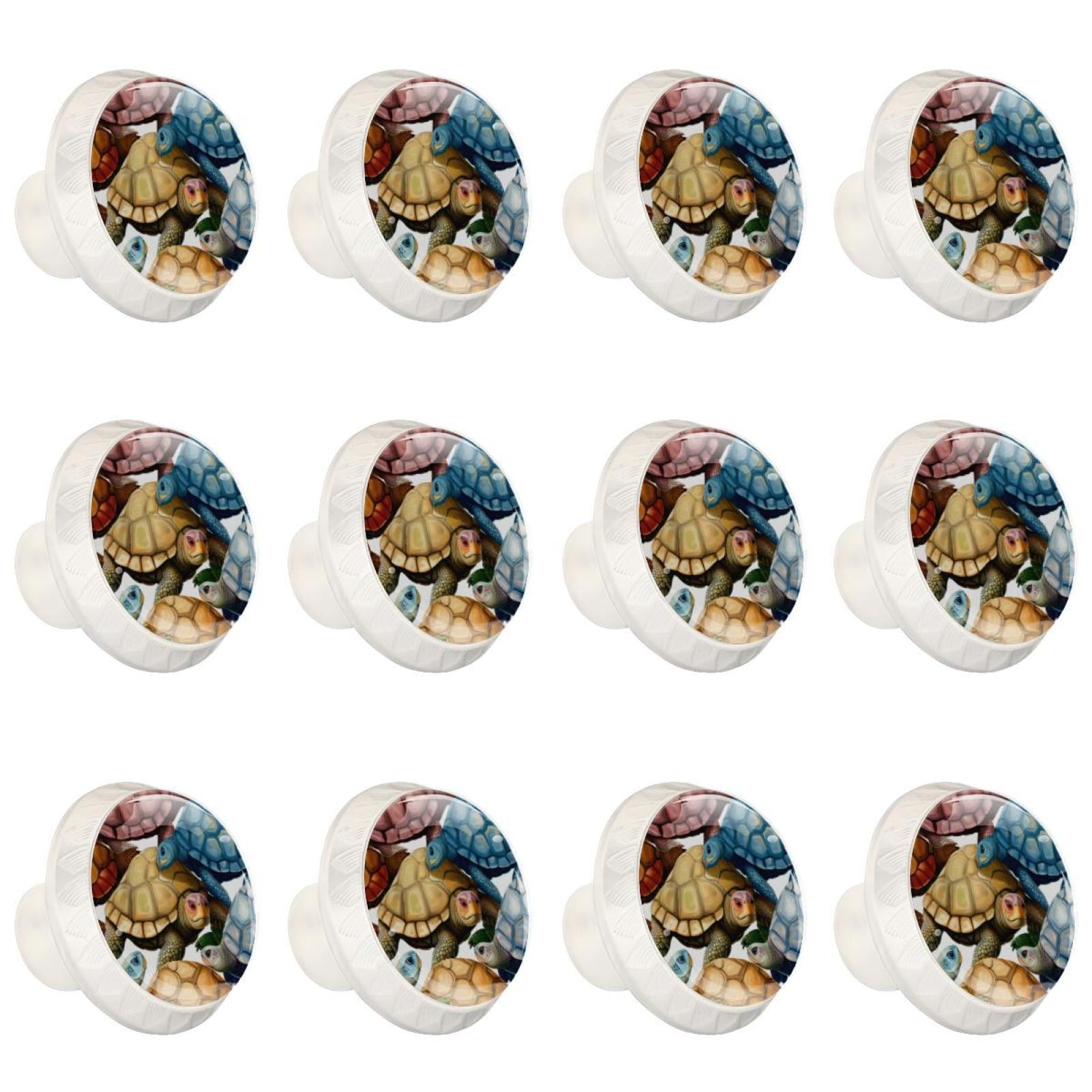 Amber Turtle Fused Glass Decals Sticker By Number Stained Glass