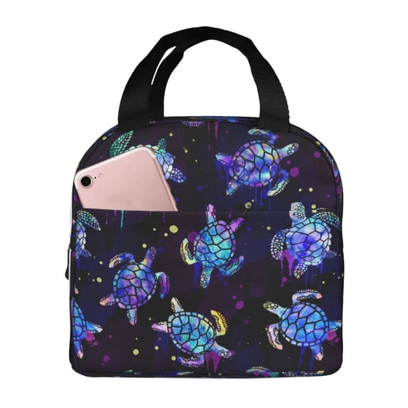 Sea turtle Lunch Box for Women Men Insulated Lunch Bag Women Cute Lunch Bags for Women Adults Cooler Tote Bag for Work Picnic Gifts