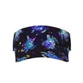 thumbnail image 1 of Sea turtle Visor Hats for Women with Print - Adjustable Sports Sun Hat, Breathable Polyester, Unisex Casual & Outdoor Cap, 1 of 5