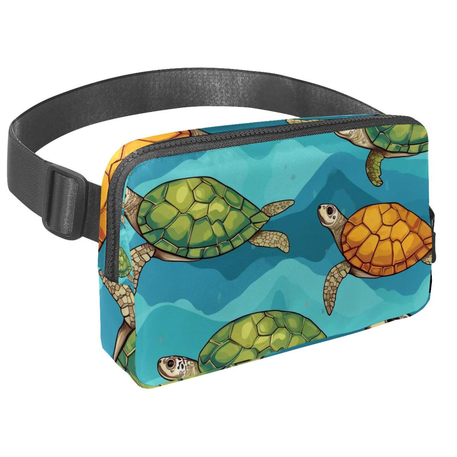 Sea turtles Lightweight, Adjustable Running Belt with Extension Strap, Unisex Waist Bag, Fanny Pack, Cross Body Bag