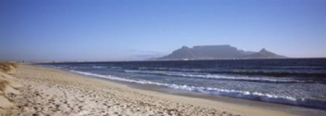 Sea with Table Mountain in the background Bloubergstrand Cape Town Western Cape Province South Africa Canvas Art - Panoramic Images (18 x 7)