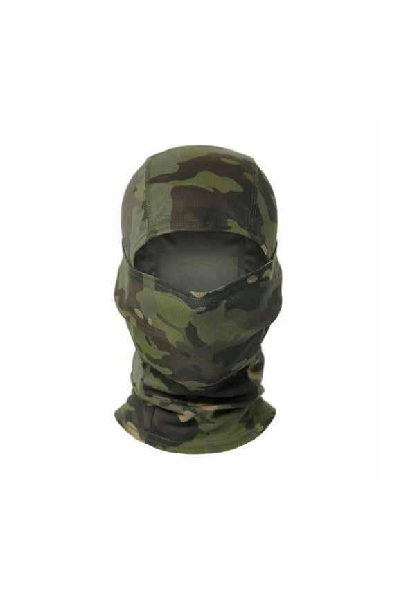Balaclava Summer Camo Face Mask, Sun Protection Cooling Neck Gaiter Breathable Face Cover Cycling Motorcycle, Camouflage Fishing Hunting Face Cover for Women Men Outdoor Sports H9E7