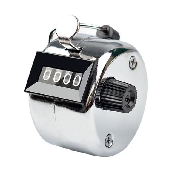 SeaAZqurtles Mechanical Tally Counter Hand Held 4 Digit Palm Golf B1 Finger Counting D0R7
