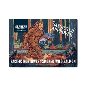 SeaBear Sasquatch Approved Smoked Pink Salmon Gift Box, 6 oz