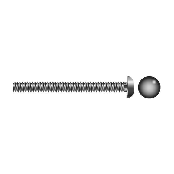 SeaChoice  00147; 3/8-16X5 Carriage Bolt Stainless Steel 5/ Bag