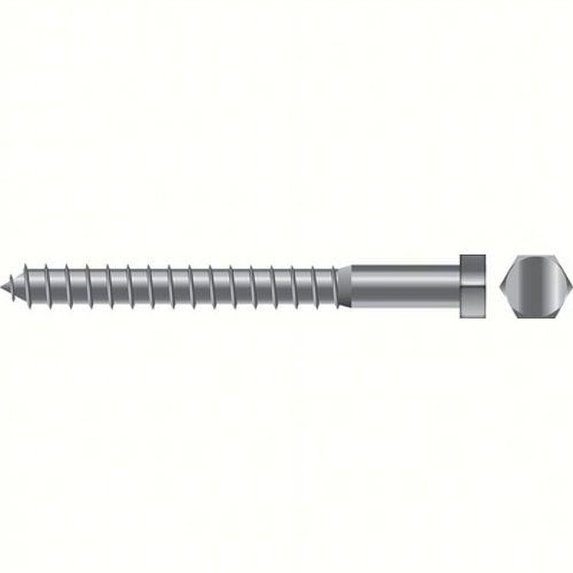 SeaChoice 00197; 1/2 X 1-1/2 Lag Screw Stainless Steel 5/ Bag