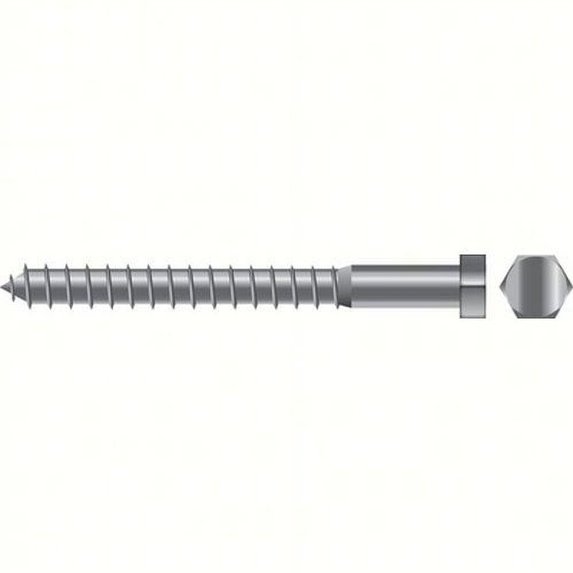 SeaChoice 00198; 1/2 X2 Lag Screw Stainless Steel 5/ Bag