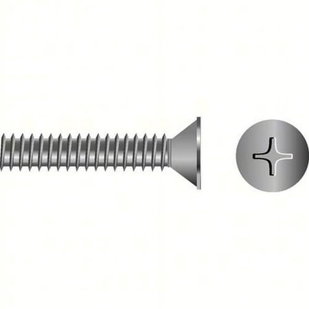 SeaChoice 00239; 10-24X1/2 Phillips Head Flat Machine Screw Stainless Steel 100/ B
