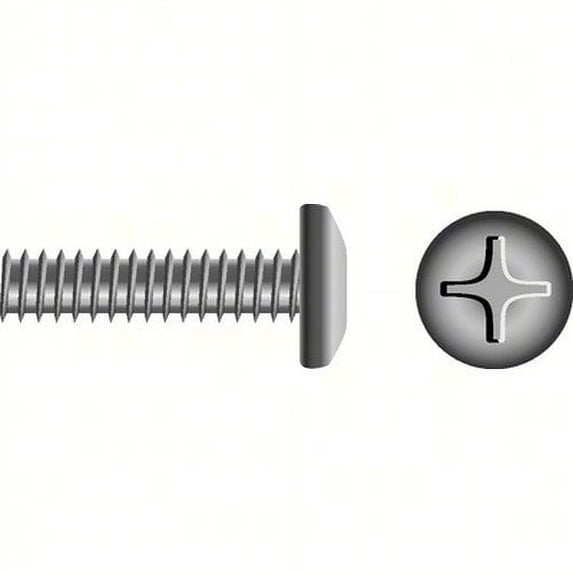 SeaChoice 00527; 5/16-18X1 Phillips Head Pan Machine Screw Stainless Steel 25/ Bag
