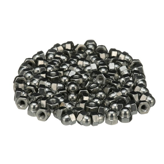 SeaChoice  00586; 10-32 Cap Acorn Nut Stainless Steel 100/ Bag