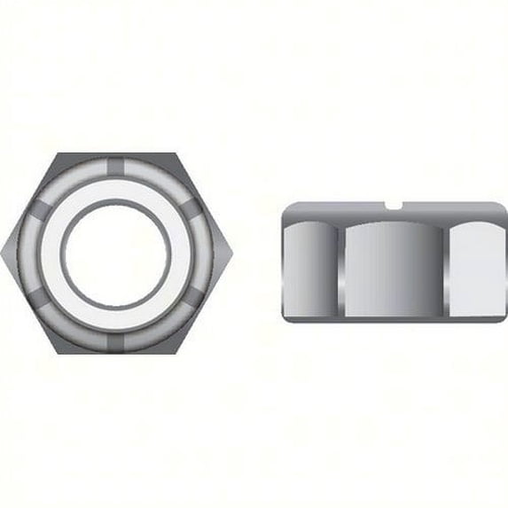SeaChoice 00626; 5/16-18 Nylon Insert Locknut Stainless Steel 50/ Bag