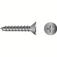 thumbnail image 1 of SeaChoice  00764; #18 X2 Phillips Head Flat Sheet Metal Screw Stainless Steel 25/ Bag, 1 of 1
